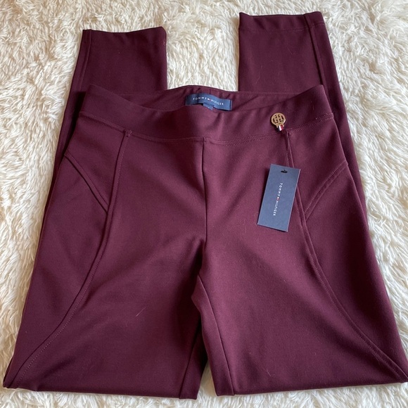 Tommy Hilfiger Pants - Tommy Hilfiger Small Size Maroon Color Leggings New